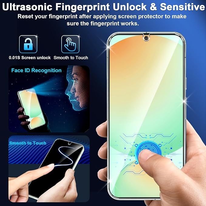 firtstnow 3 Pack for Samsung Galaxy S24 FE Screen Protector Tempered Glass + 3 - Image 7