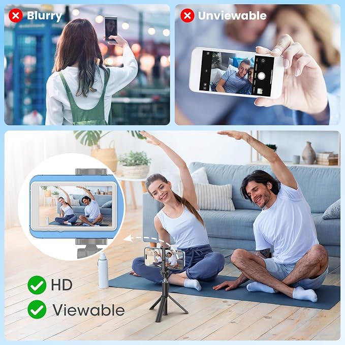 LUCKSKY Vlog Selfie Monitor Screen iPhone, 4K 60fps Recording, Wireless Screen - Image 8