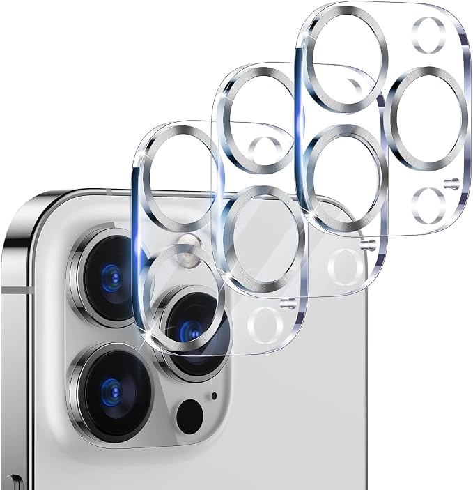 UniqueMe Compatible with iPhone 12 Pro Max 6.7" Camera Lens Protector Tempered by UniqueMe
