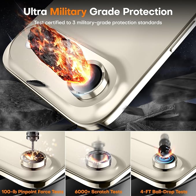 Camera Lens Protector for iPhone Air, Sapphire Glass Metal Individual Camera - Image 5