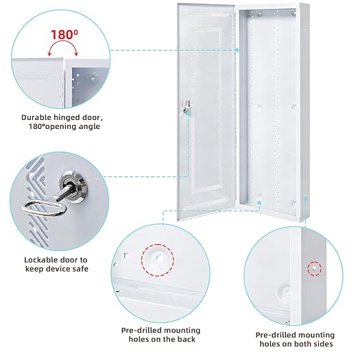 XMK 42 Inch Media Enclosure, WiFi Electrical Box, Cable Management Box - Image 4
