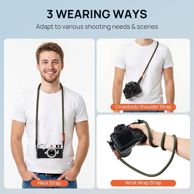 MoKo Camera Strap, 100cm Neck & Shoulder Rope Camera Straps - Image 2