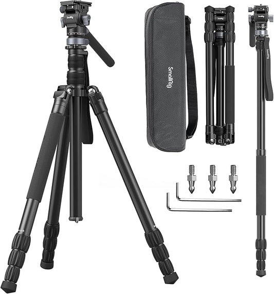 SmallRig CT190 Professional Video Tripod, Monopod Conversion, Video Tripod by SmallRig