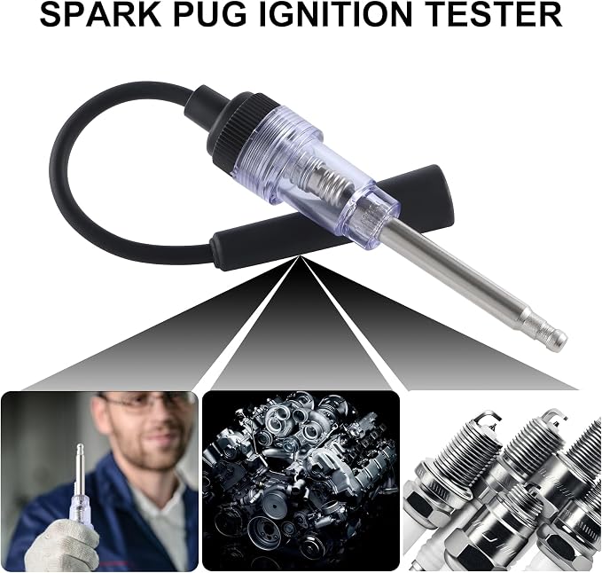 SINGARO 2PCS Inline Spark Plug Tester, Plug-in Engine Ignition Tester, Car - Image 4