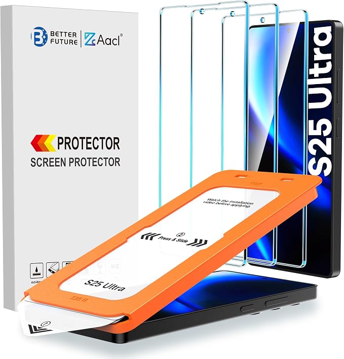 AACL 3-Pack for Samsung Galaxy S25 Ultra Screen Protector Tempered Glass by AACL