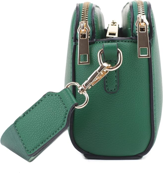 EVVE Crossbody Bags for Women Trendy Triple Zip Small Crossbody Camera Bag Purse - Image 5