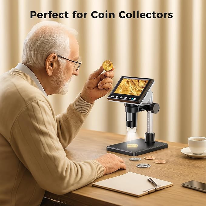 4.3 Inch LCD Digital Coin Microscope, 1000X USB Magnifier - Image 7