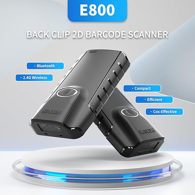 NETUM Bluetooth 2D Barcode Scanner, 3-in-1 Small Portable QR Bar Code Reader - Image 2