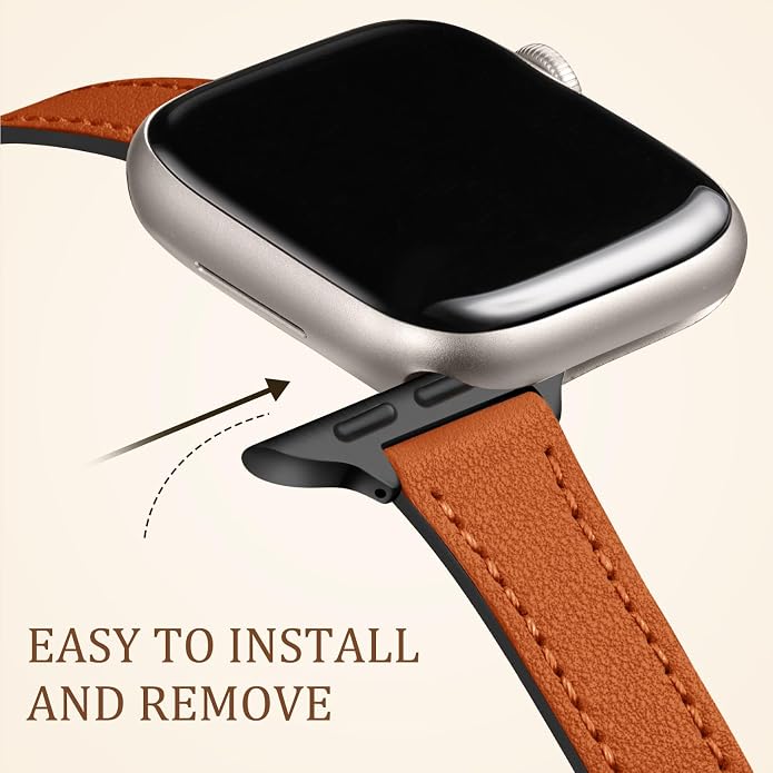 Charlam Slim Leather Band Compatible - Image 4