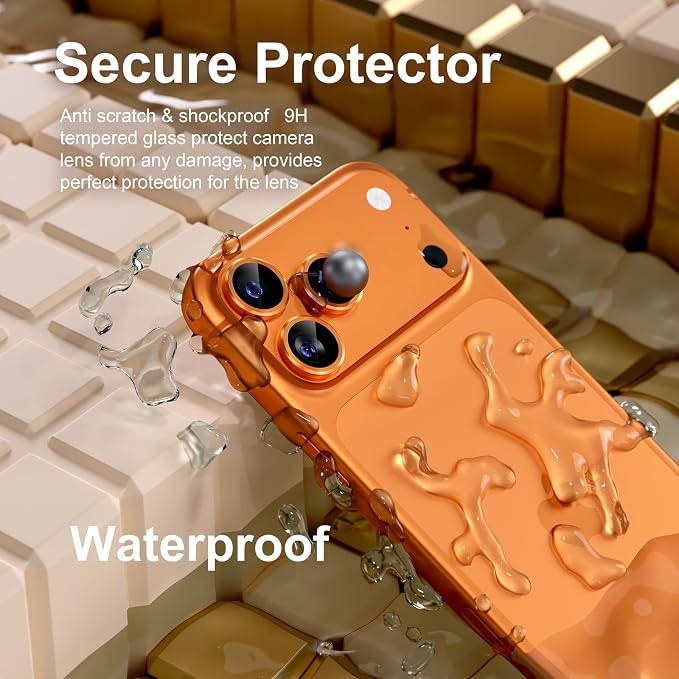 Misea Compatible for iPhone 17 Pro/iPhone 17 Pro Max Camera Lens Protector - Image 3