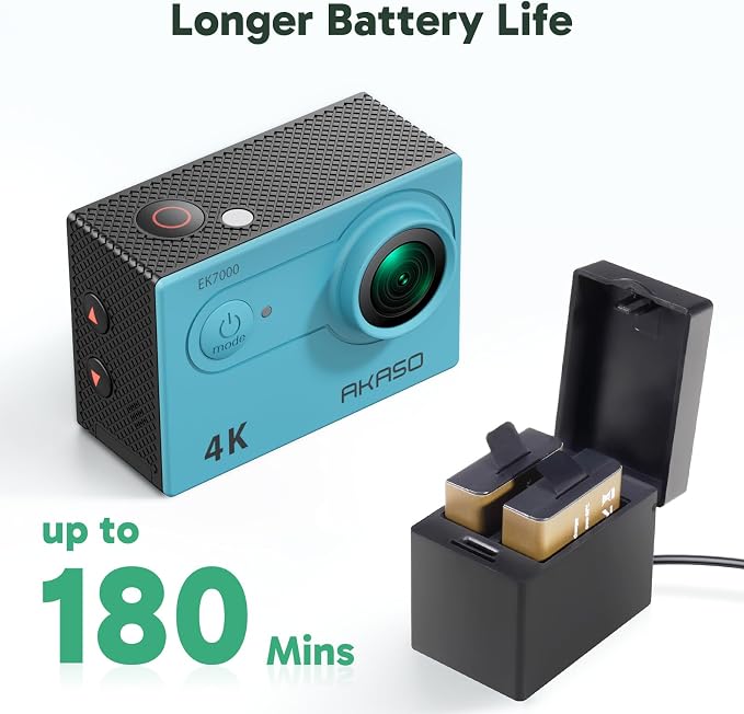 AKASO EK7000 4K30FPS 20MP WiFi Action Camera - Image 8