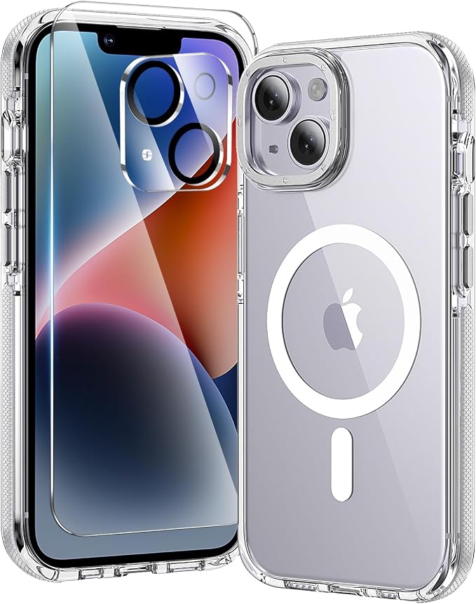toushion 3 in 1 for iPhone 14 Case Clear by Unknown