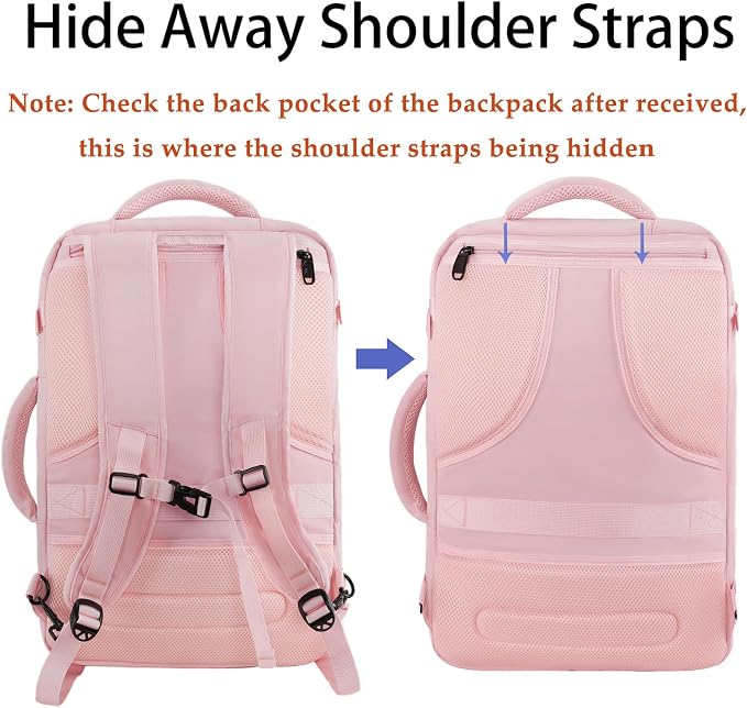 MATEIN Womens Travel Backpack, Extra Large Carryon Backpack Fits Overhead Bin - Image 4