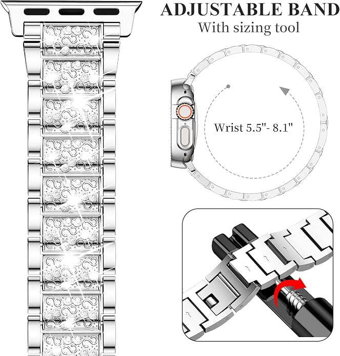 Mosonio Compatible with Apple Watch Band 38mm 40mm 41mm 42mm 44mm 45mm 46mm - Image 5