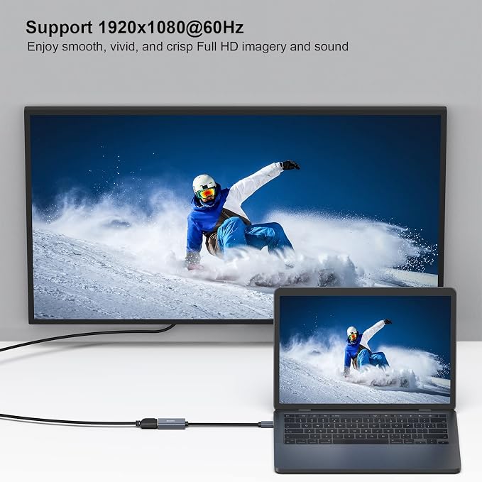BENFEI 2 Pack Mini DisplayPort to HDMI Adapter 4K, Thunderbolt 2 to HDMI - Image 5