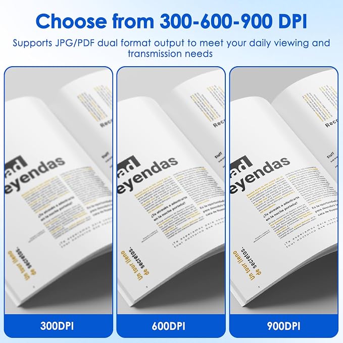 Portable Document Scanner, 900DPI Handheld Scanner Wand - Image 6