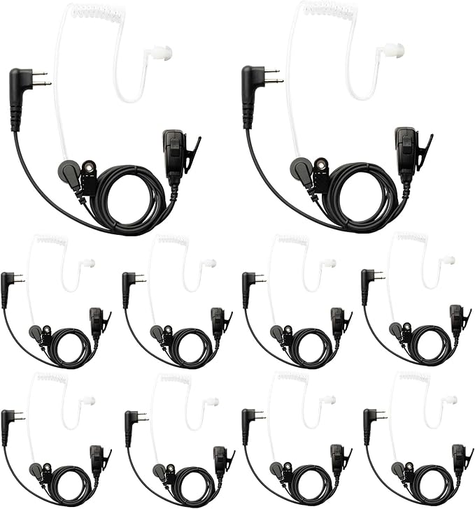 10 PCS CP200D RDM2070D Surveillance Earpiece Compatible by Yolipar
