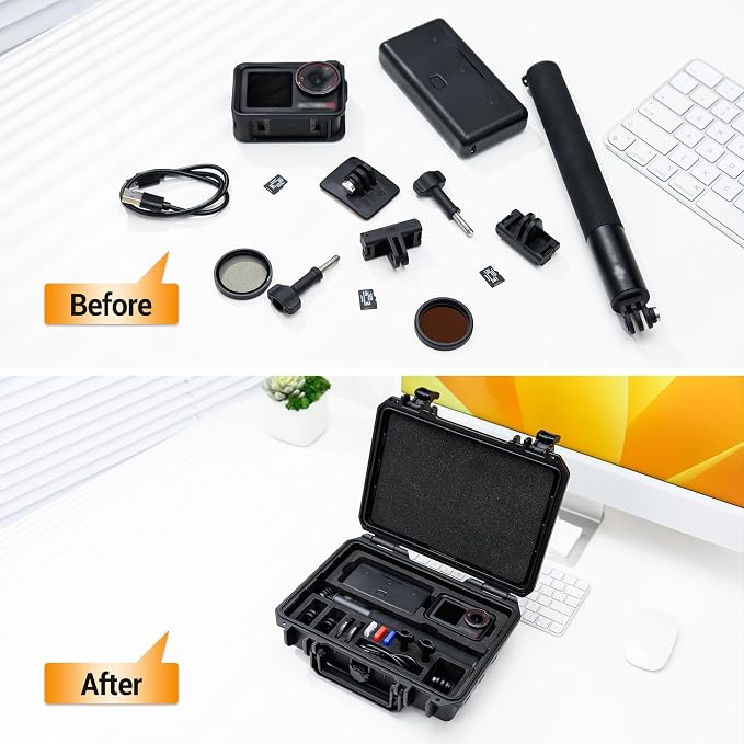 KIWIFOTOS Hard Case for DJI Osmo Action 6 5 Pro/Action 4 3 Adventure Combo - Image 9