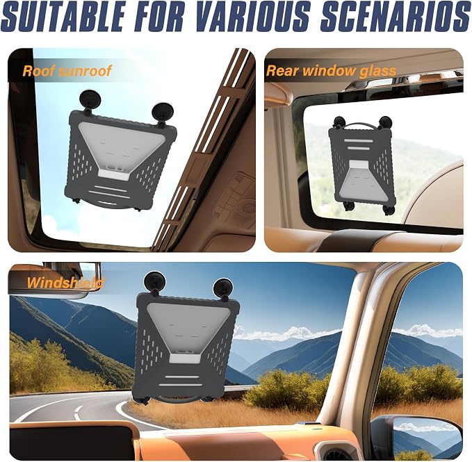ACOVE Suction Car Cup Mount for Starlink-Mini, 2-in-1 Satellite Dish Mounts - Image 8