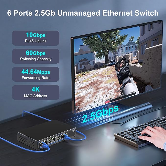 6-Port 10G/2.5G Ethernet Switch - Image 2