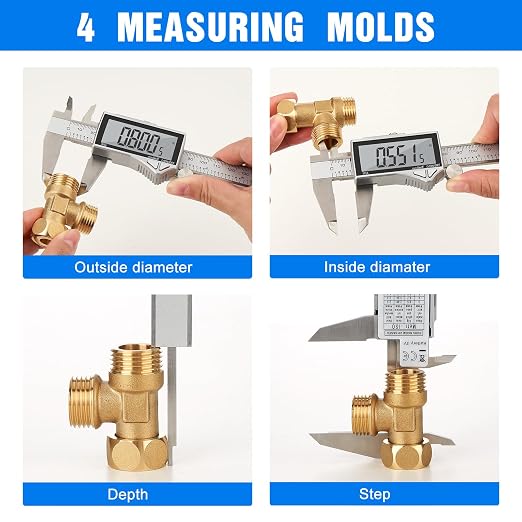 Adoric Digital Caliper, Caliper Measuring Tool Stainless Steel Vernier Caliper - Image 4