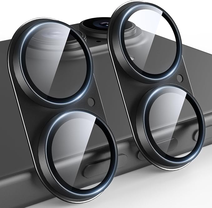TAURI 2 Pack for iPhone 17 Camera Lens Protector, Full Coverage Military-Grade by TAURI