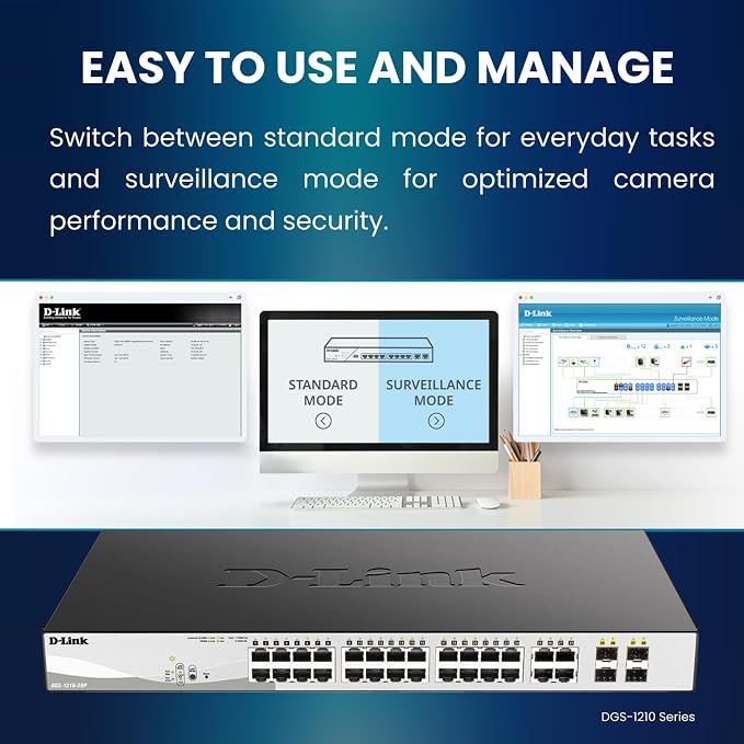 D-Link 10-Port Gigabit Smart Managed PoE+ Switch | 8 PoE+ Ports + 2 SFP Ports | - Image 4