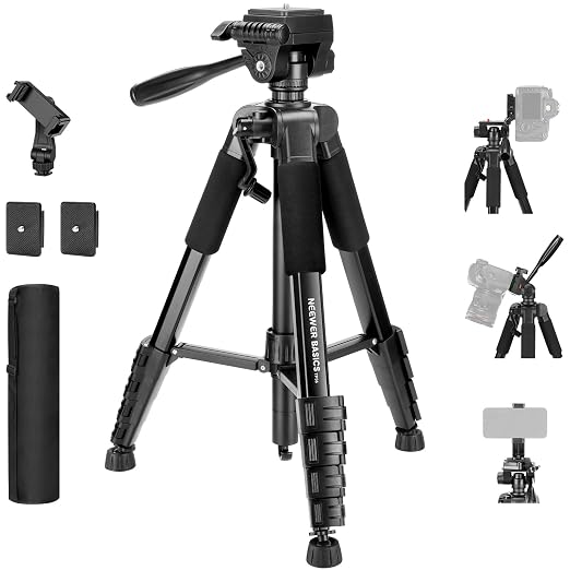 NEEWER Basics Camera Tripod, Professional Aluminum Lightweight Portable Travel by Neewer