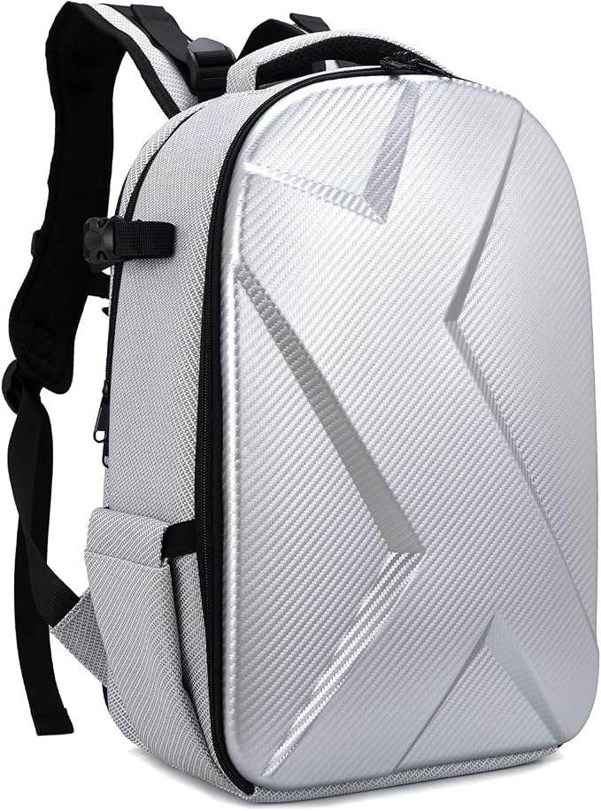 Camera Backpack Hard Shell Imitation Carbon Fiber DSLR, Waterproof Shockproof by Unknown