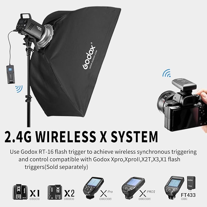 2pcs Godox MS300 Studio Flash Kit - Image 3