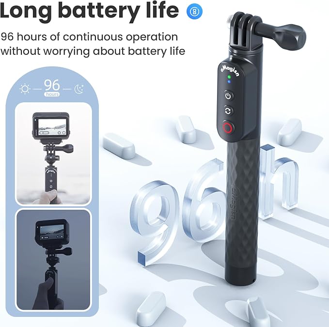 Remote Control Selfie Stick Rechargeable Waterproof 100CM Stretchable Compatible - Image 4