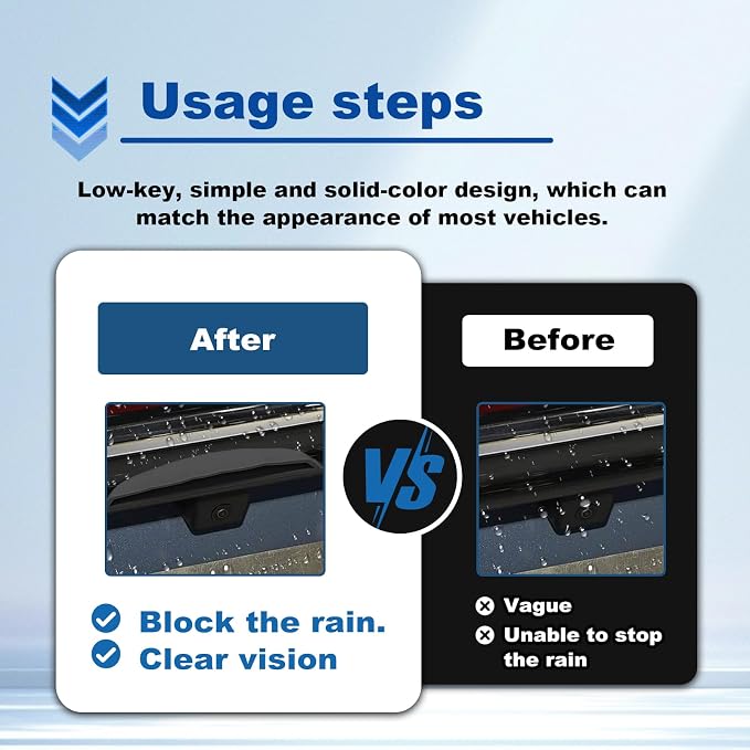 Car Reversing Camera rain Cover, Car Backup Camera Protective Sticker, Silicone - Image 5