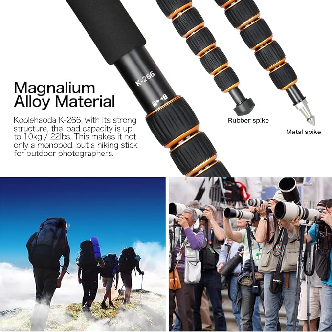 Koolehaoda 69" Aluminum Camera Monopod - Image 7