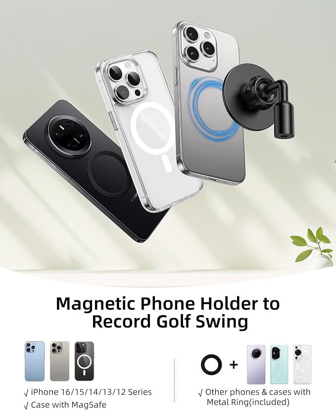 Monopod and Tripod Selfie Stick to Record Golf Swing Training Aid, Magnetic - Image 7