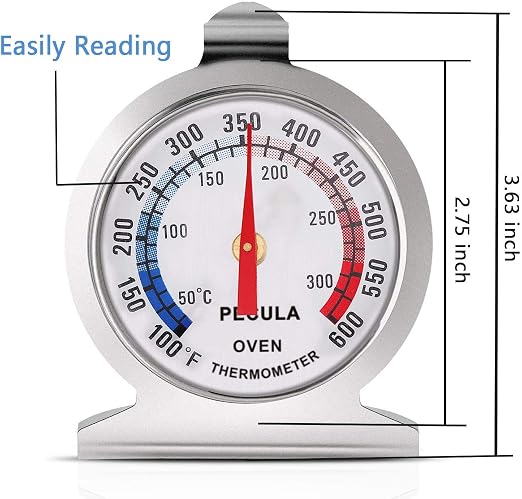 Oven Thermometer 50-300°C/100-600°F, Oven Grill Fry Chef Smoker Thermometer - Image 2