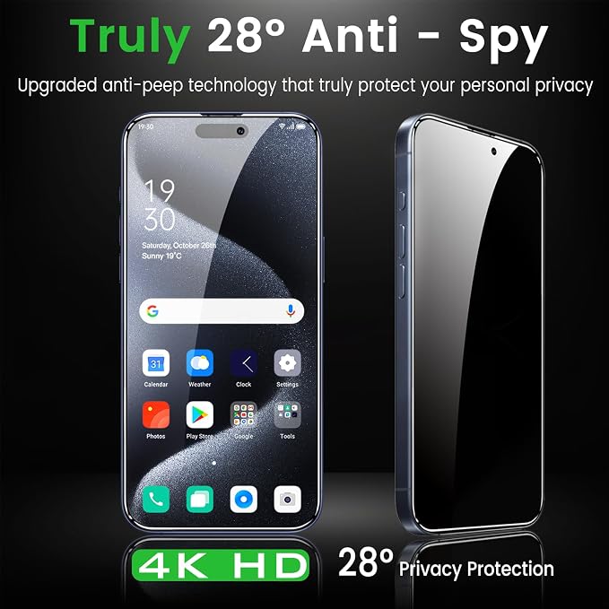 Romkasi 4 Pack Privacy Screen Protector - Image 3