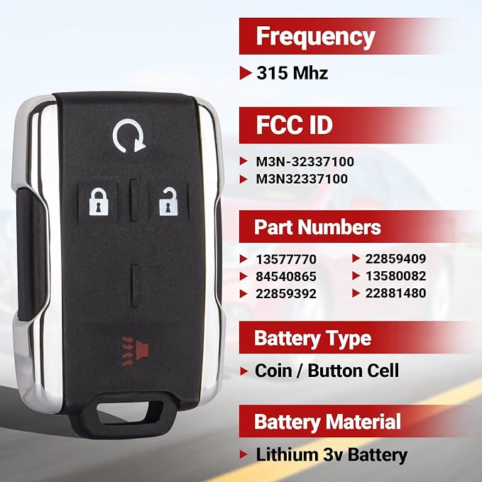 Key Fob Replacement Compatible - Image 3