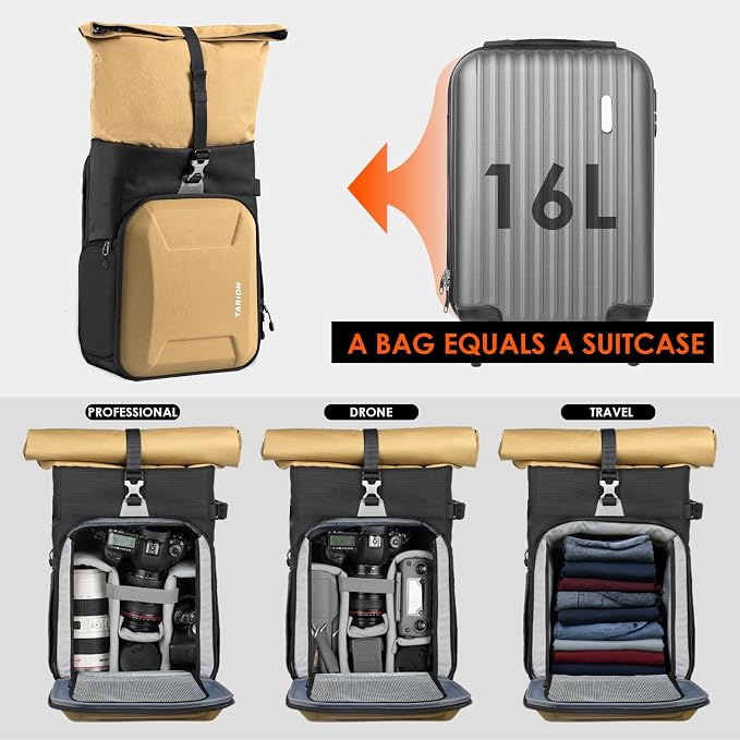 TARION Rolltop Camera Backpack - Image 2