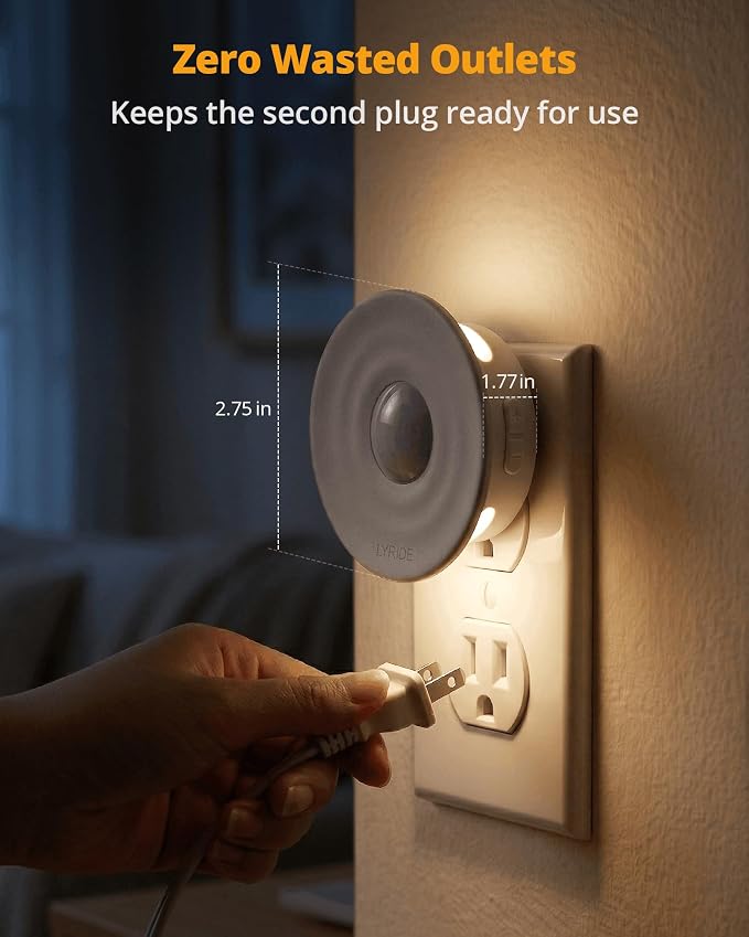 Lyridz Plug-in Backlit Motion Sensor Night Light - Image 6