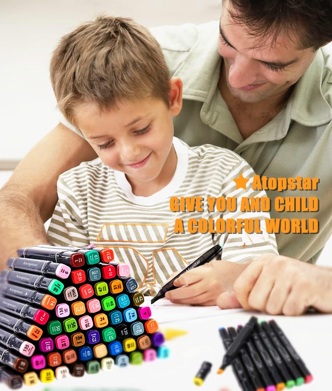 168 Colors Alcohol Markers Artist Drawing Dual Tip Marker Pen for Adult Coloring Painting Supplies Perfect for Boys Girls Students Adult(168 Black Shell)