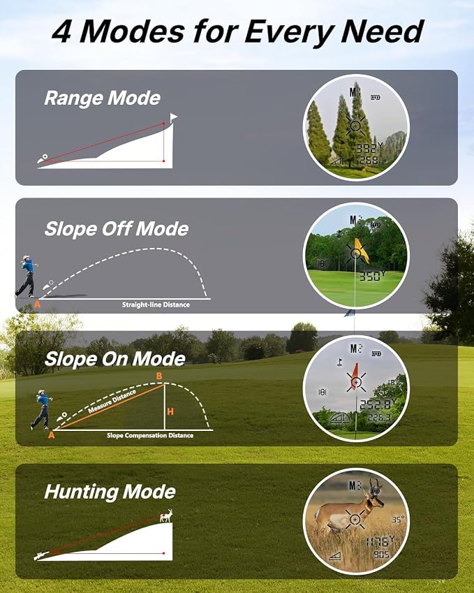WOSPORTS Golf Rangefinder with Slope - Image 7