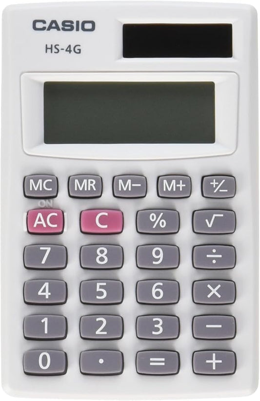 Casio HS-4G, Elementary/Secondary Standard Function Calculator by CasioCalculators