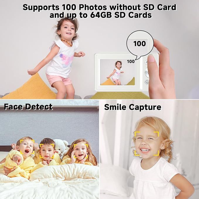 Digital Camera, 44MP Compact Camera, FHD 1080P Point and Shoot Digital Cameras - Image 4