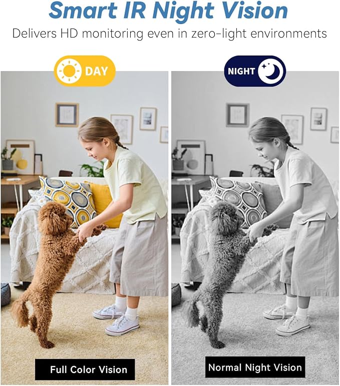 1080P HD Wireless WiFi Indoor Camera Smoke Detector - Image 2