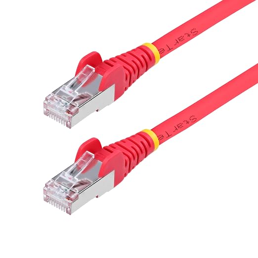 StarTech.com 25ft Red CAT6a Ethernet Cable, Snagless RJ45, 100W PoE++, 27AWG by StarTech