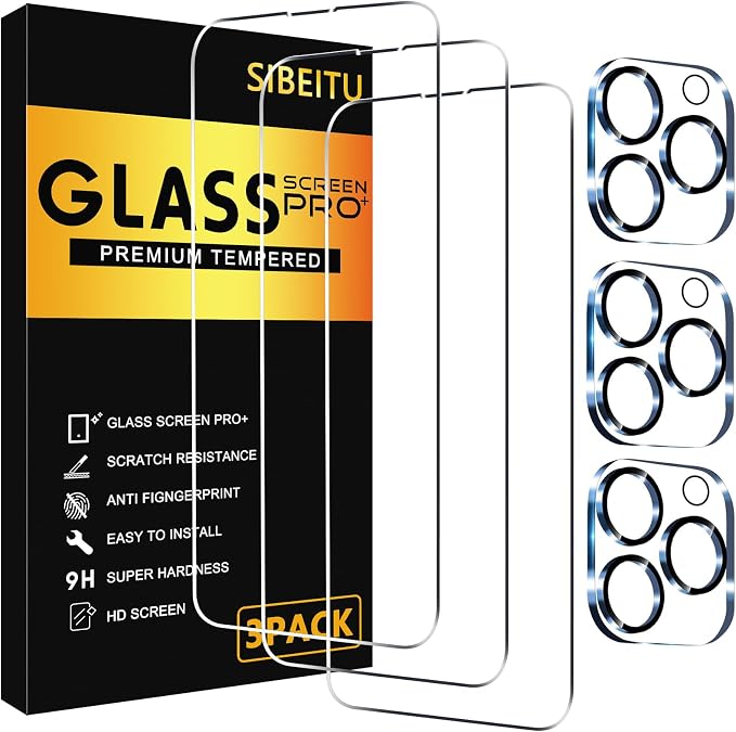 SIBEITU 3 Pack Screen Protector by SIBEITU