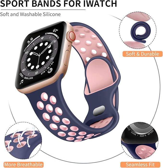 Lerobo Compatible with Apple Watch Band 41mm 40mm 38mm 11 10 42mm - Image 2