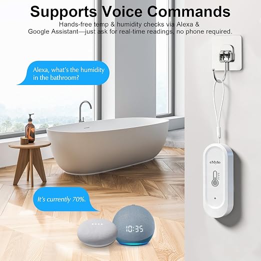 eMylo Wireless Temperature Humidity Sensor RTH08 - Image 7