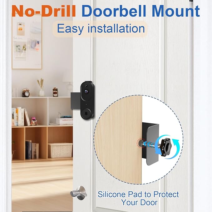 Anti-Theft Doorbell Mount No Drill Compatible - Image 4