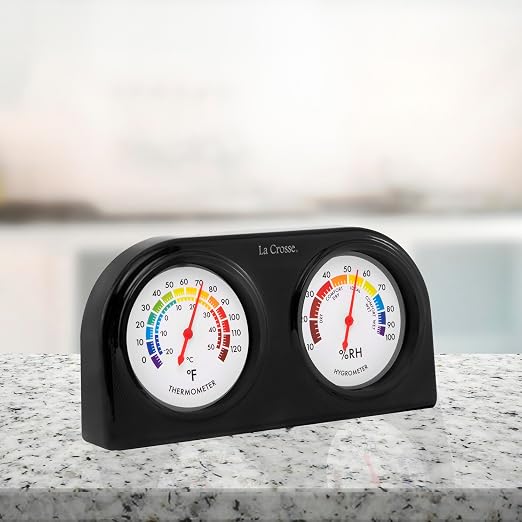 La Crosse 104-288 Analog Thermometer and Humidity Gauge - Image 4